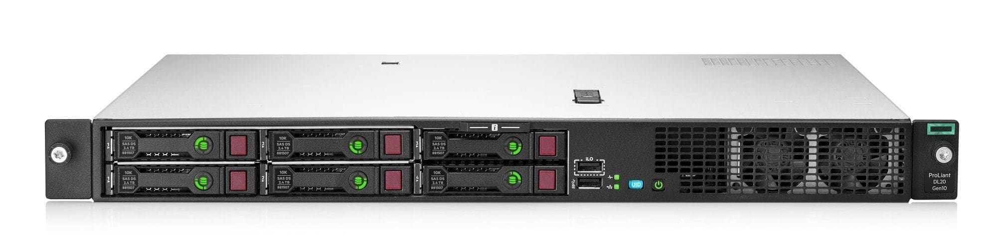 HP ProLiant DL20 Gen10 1 HPE ProLiant DL20 Gen10 Server - With warranty and technical service for installation or support.