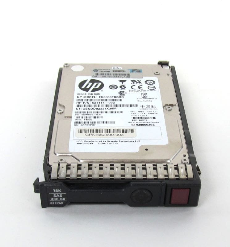 HP 653960-001 300GB 15k 6GB/s SAS 2.5" 1 Disco HPE 300GB 15k 6GB/s SAS 2.5" - HP 653960-001
