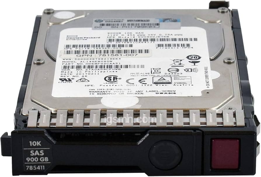 HP 785411-001 900GB 10k 12GB/s SAS 2.5" 1 Disco HPE 900GB 10k 12GB/s SAS 2.5" - HP 785411-001