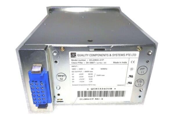 Fonte de Alimentação Cisco 34-0687-03 280W 7200 VXR - Modelo: DCJ28-4-01P